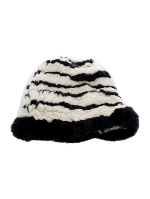 Eugenia Kim Striped Fur Beanie