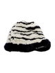 Eugenia Kim Striped Fur Beanie