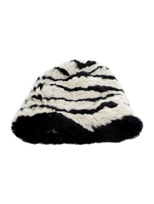 Eugenia Kim Striped Fur Beanie