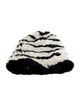 Eugenia Kim Striped Fur Beanie