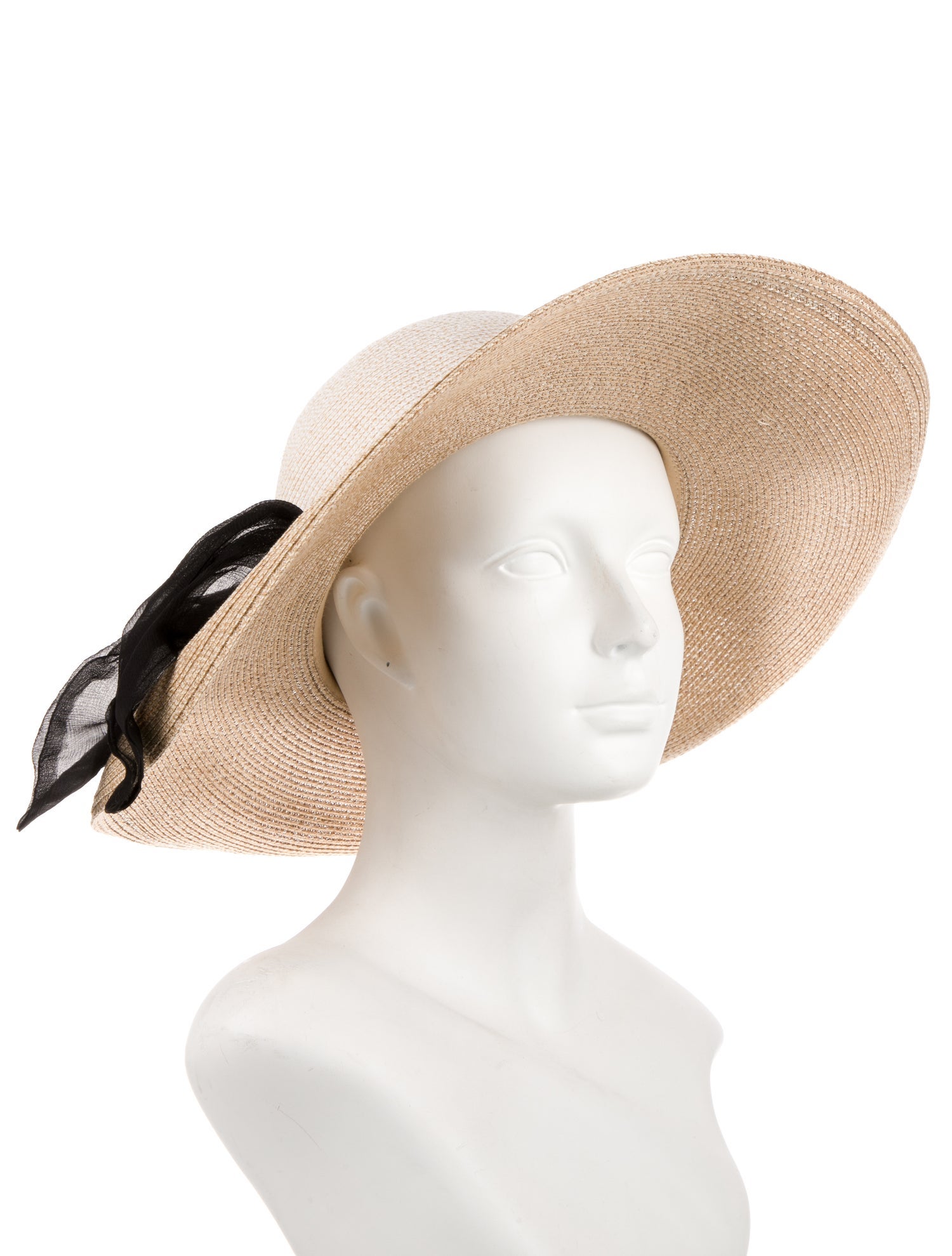 Eugenia Kim Emmanuelle printed grosgrain-trimmed hemp fedora