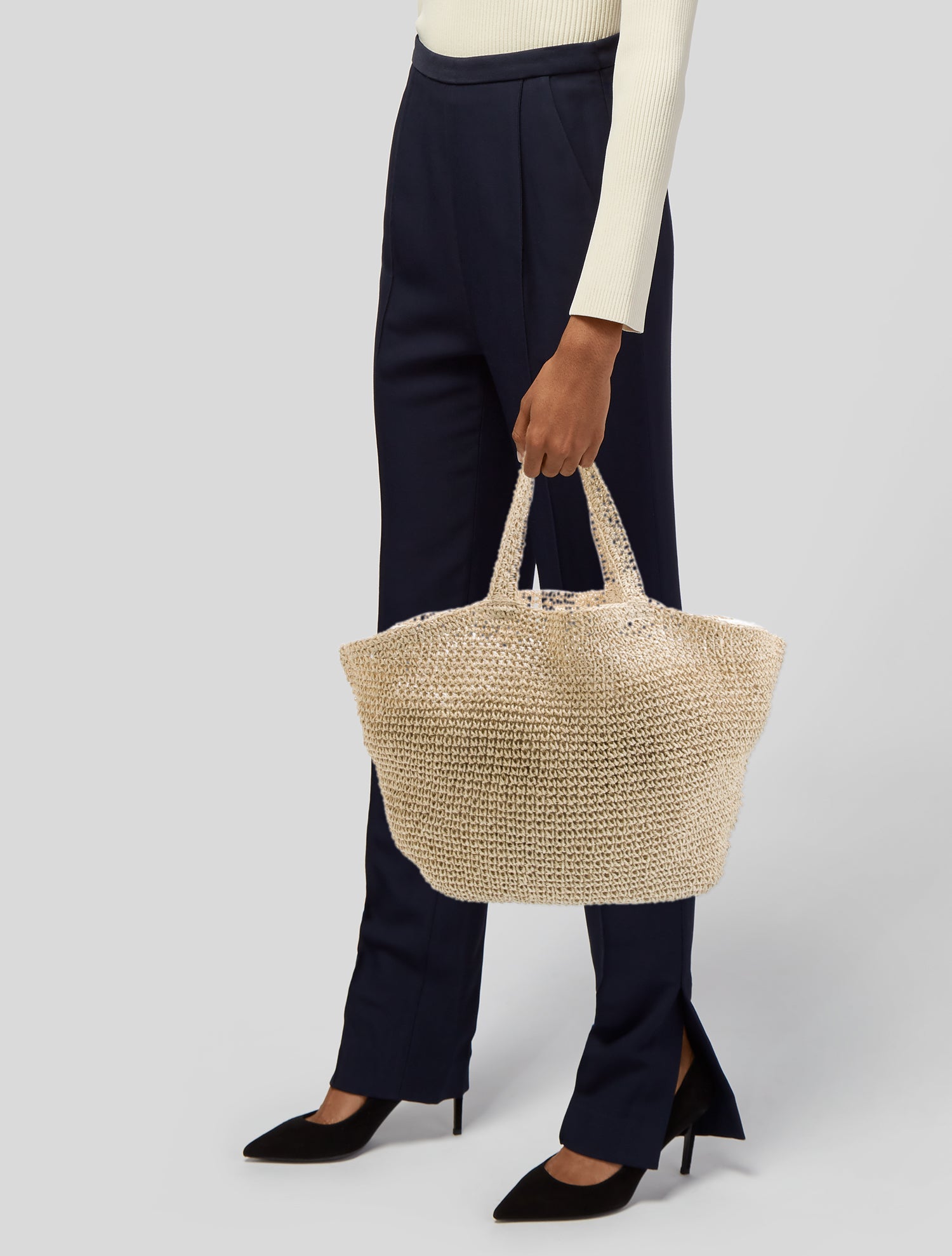 Eugenia Kim Raffia Shoulder Bag