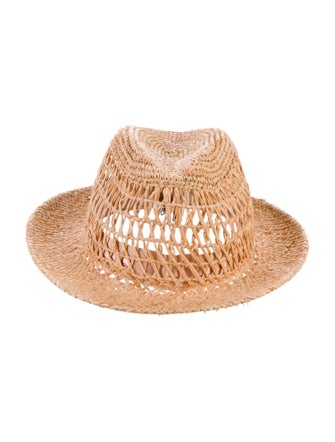 Eugenia Kim Straw Woven Fedora Hat