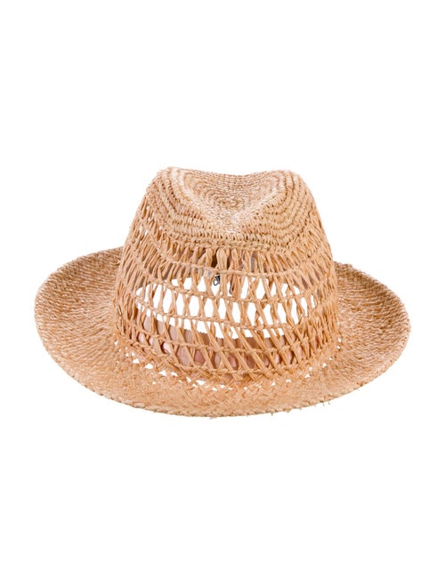 Eugenia Kim Straw Woven Fedora Hat