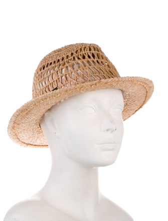 Eugenia Kim Straw Woven Fedora Hat