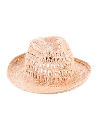 Eugenia Kim Straw Woven Fedora Hat