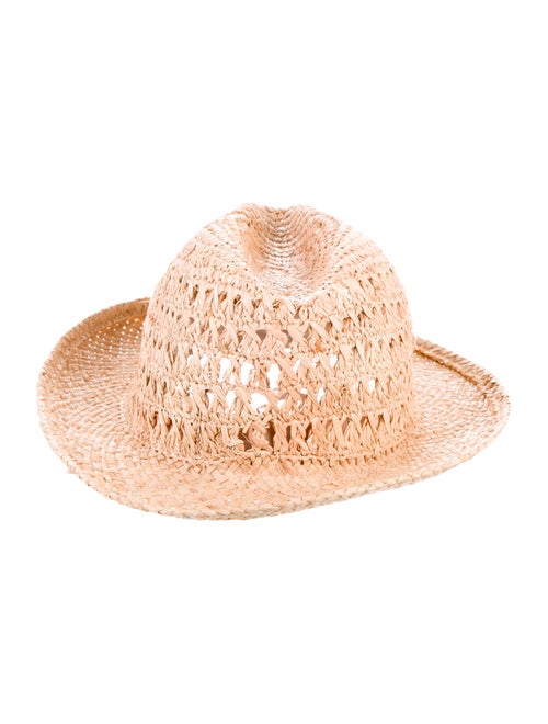 Eugenia Kim Straw Woven Fedora Hat