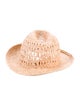 Eugenia Kim Straw Woven Fedora Hat