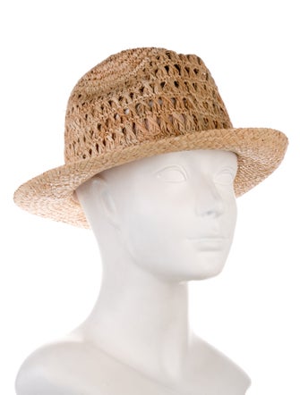 Eugenia Kim Straw Woven Fedora Hat