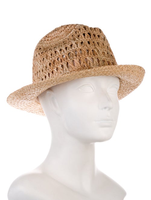 Eugenia Kim Straw Woven Fedora Hat