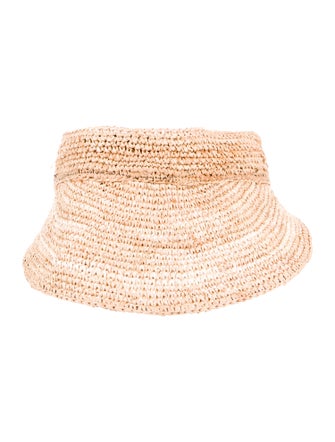 Eugenia Kim Straw Woven Sun Visor Hat