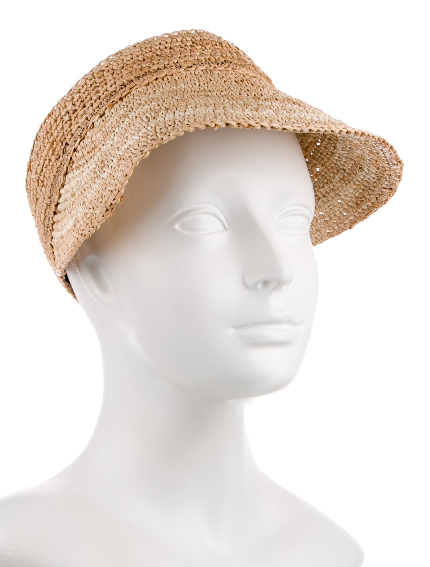 Eugenia Kim Straw Woven Sun Visor Hat