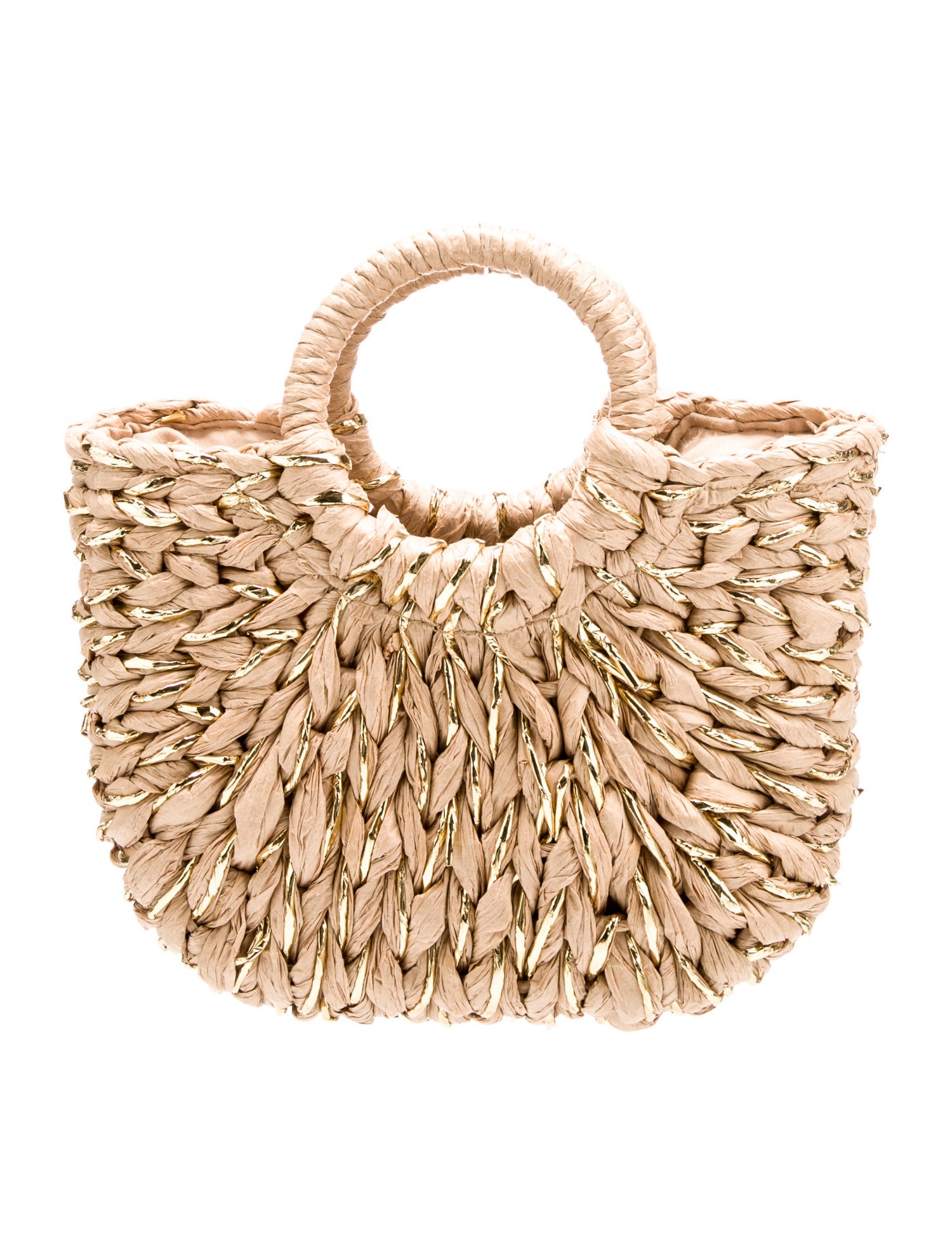 Eugenia Kim Raffia Top Handle Bag