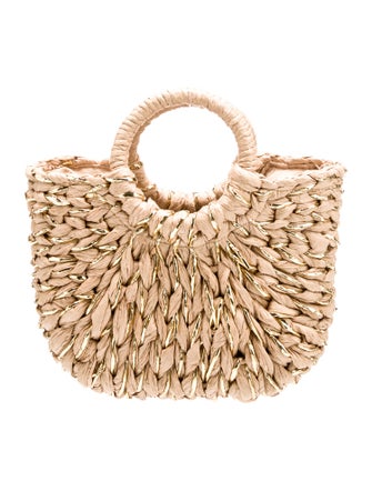 Eugenia Kim Raffia Top Handle Bag