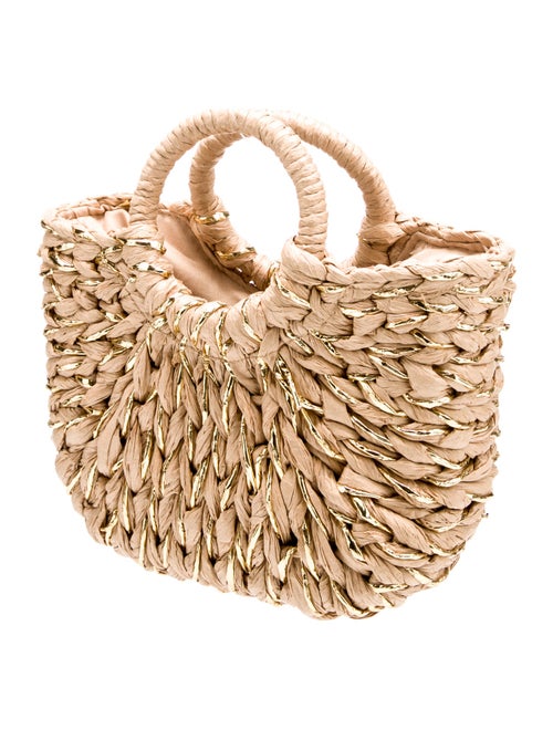 Eugenia Kim Raffia Top Handle Bag