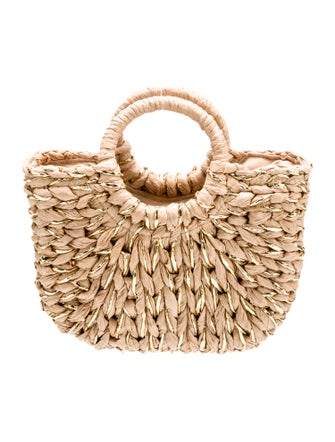 Eugenia Kim Raffia Top Handle Bag