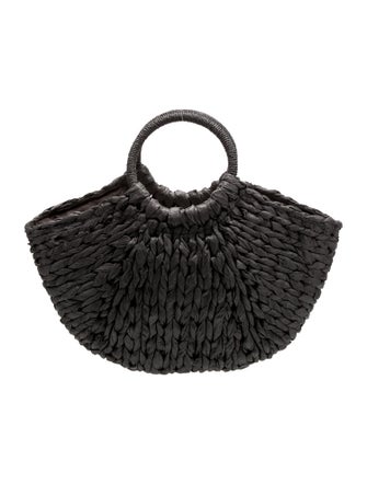 Eugenia Kim Raffia Top Handle Bag
