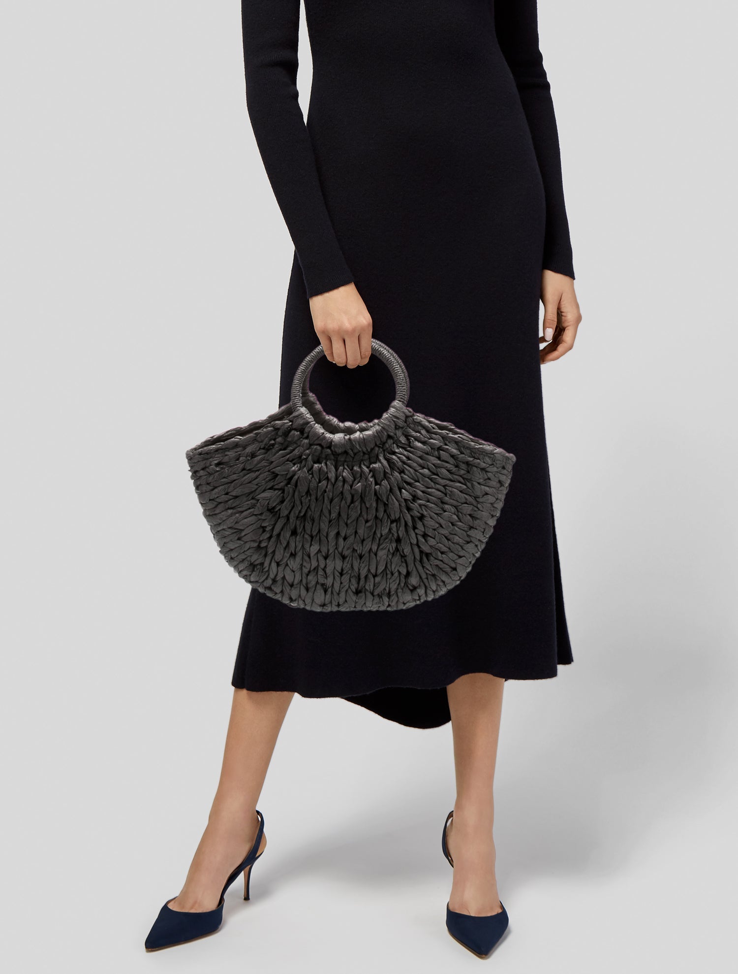 Eugenia Kim Raffia Top Handle Bag