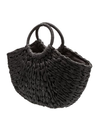 Eugenia Kim Raffia Top Handle Bag