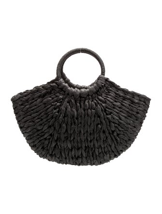 Eugenia Kim Raffia Top Handle Bag