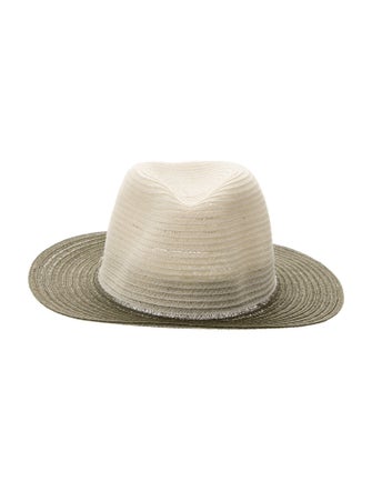 Eugenia Kim Pattern Print Hemp Woven Fedora Hat