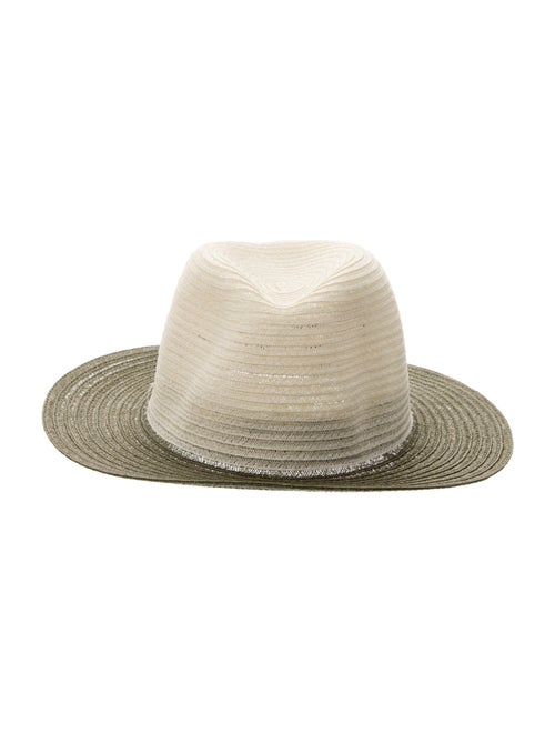 Eugenia Kim Pattern Print Hemp Woven Fedora Hat