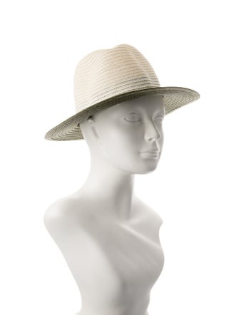Eugenia Kim Pattern Print Hemp Woven Fedora Hat