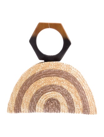 Eugenia Kim Raffia Top Handle Bag