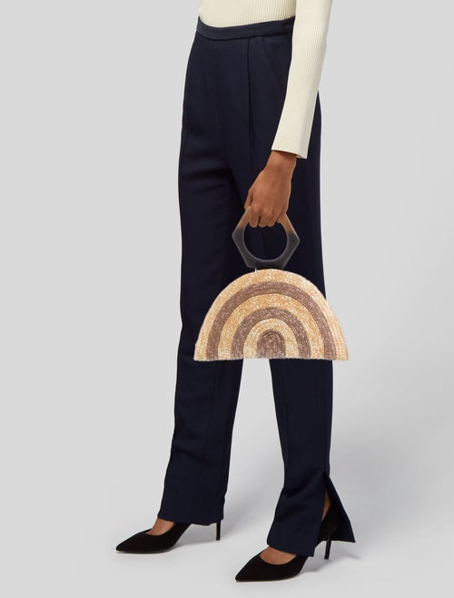 Eugenia Kim Raffia Top Handle Bag