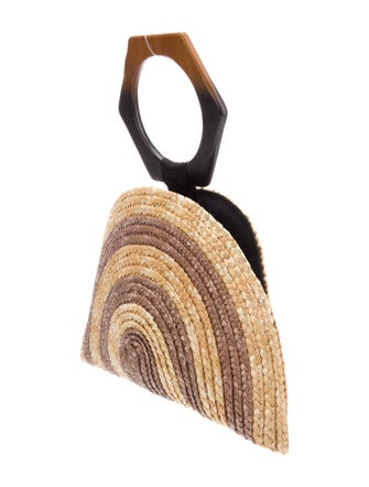 Eugenia Kim Raffia Top Handle Bag