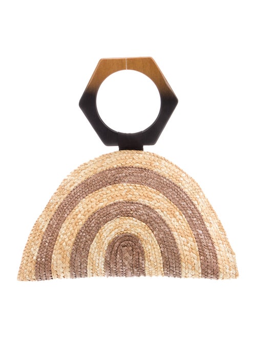 Eugenia Kim Raffia Top Handle Bag