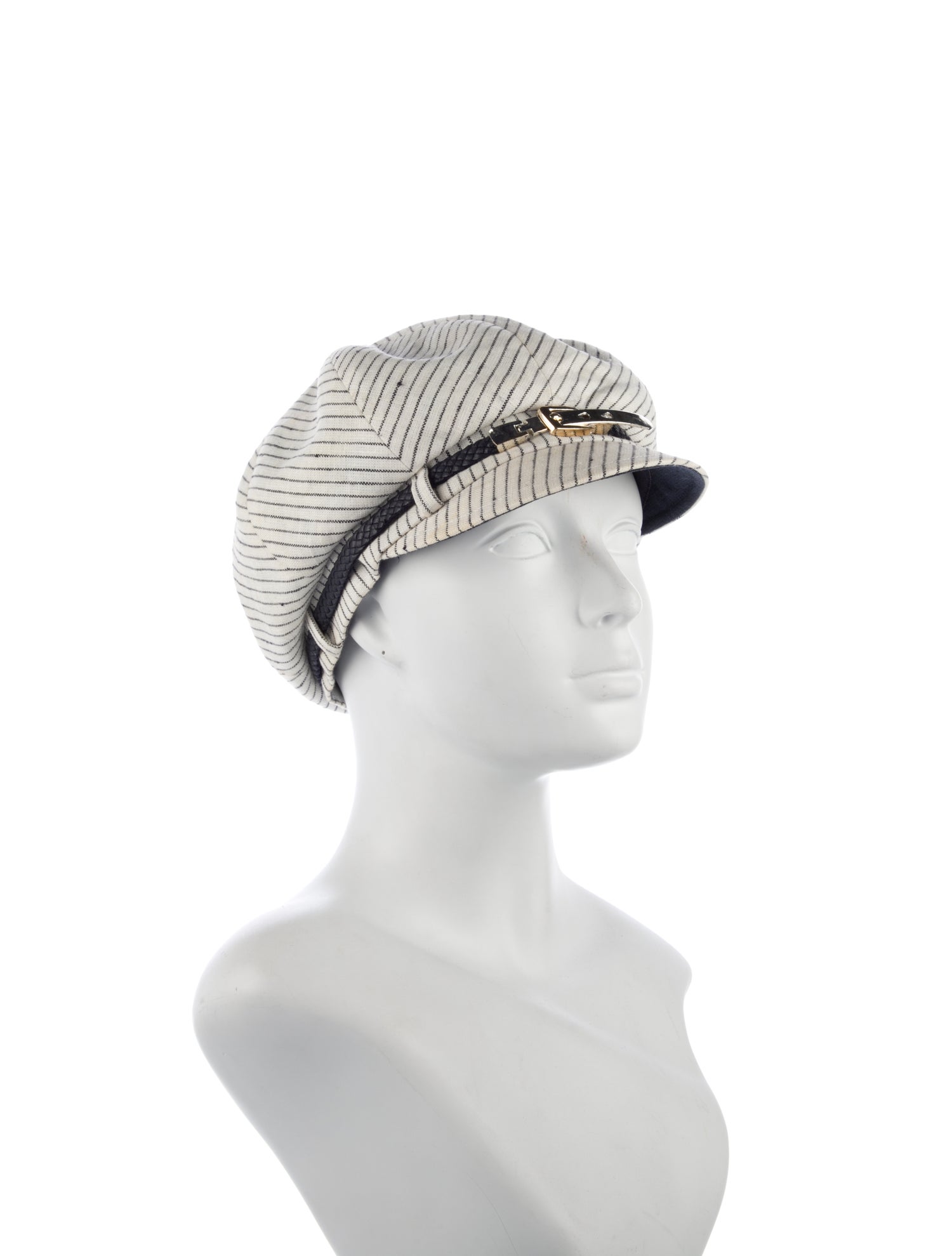 Eugenia Kim Linen Stripe Hat