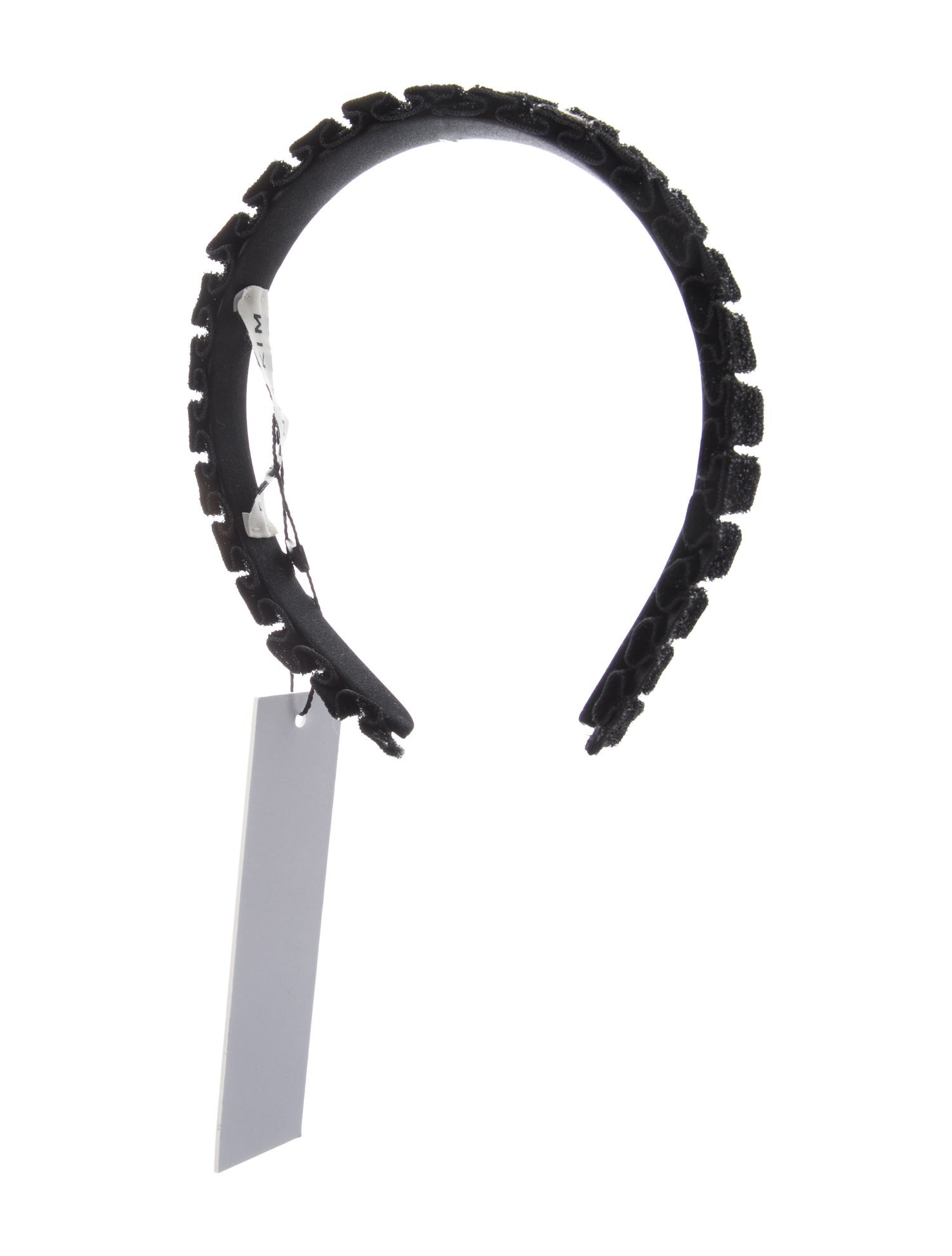 Eugenia Kim Black Glitter Pleated Accordion Style Headband w/Tags