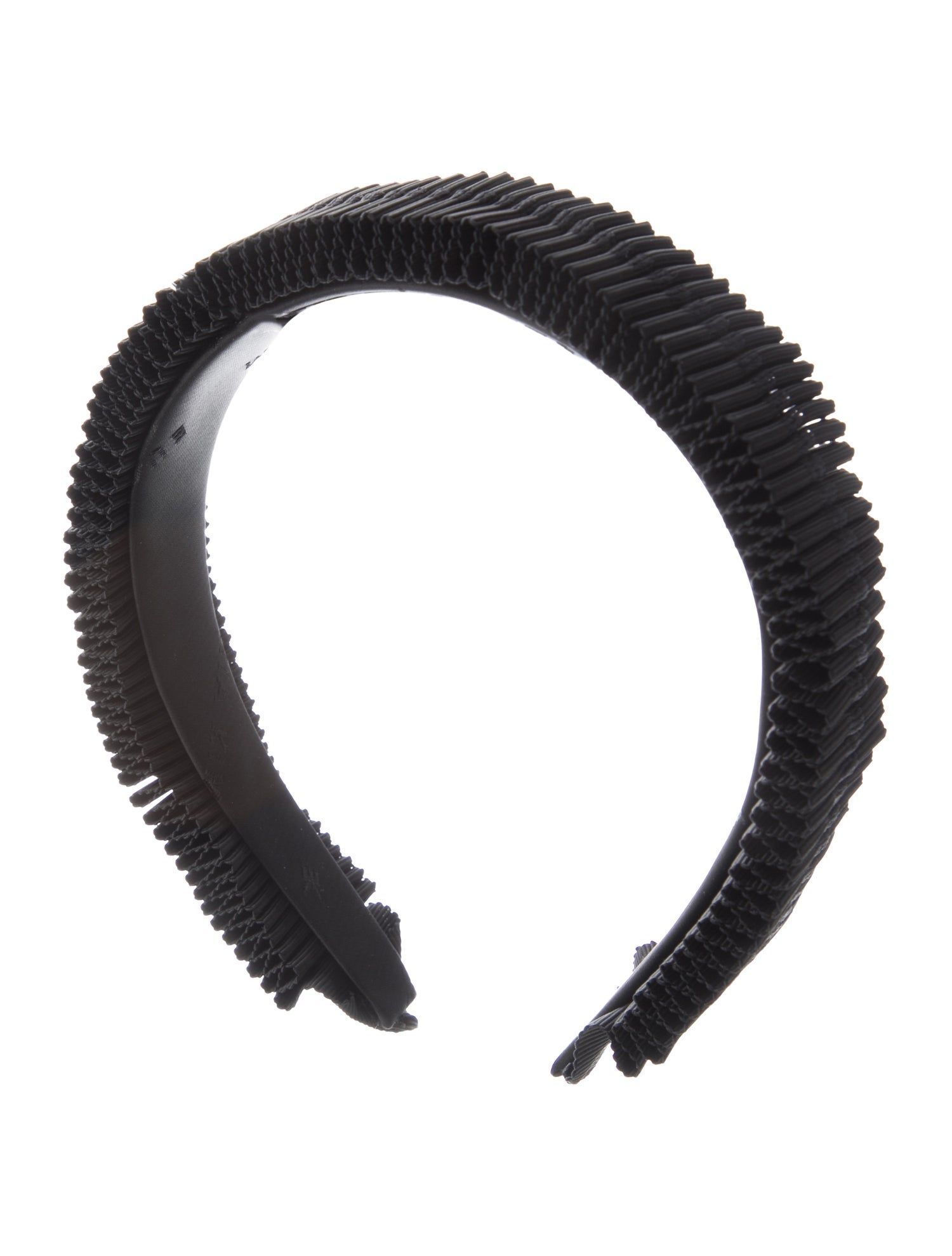 Eugenia Kim Black Pleated Accordion Style Headband