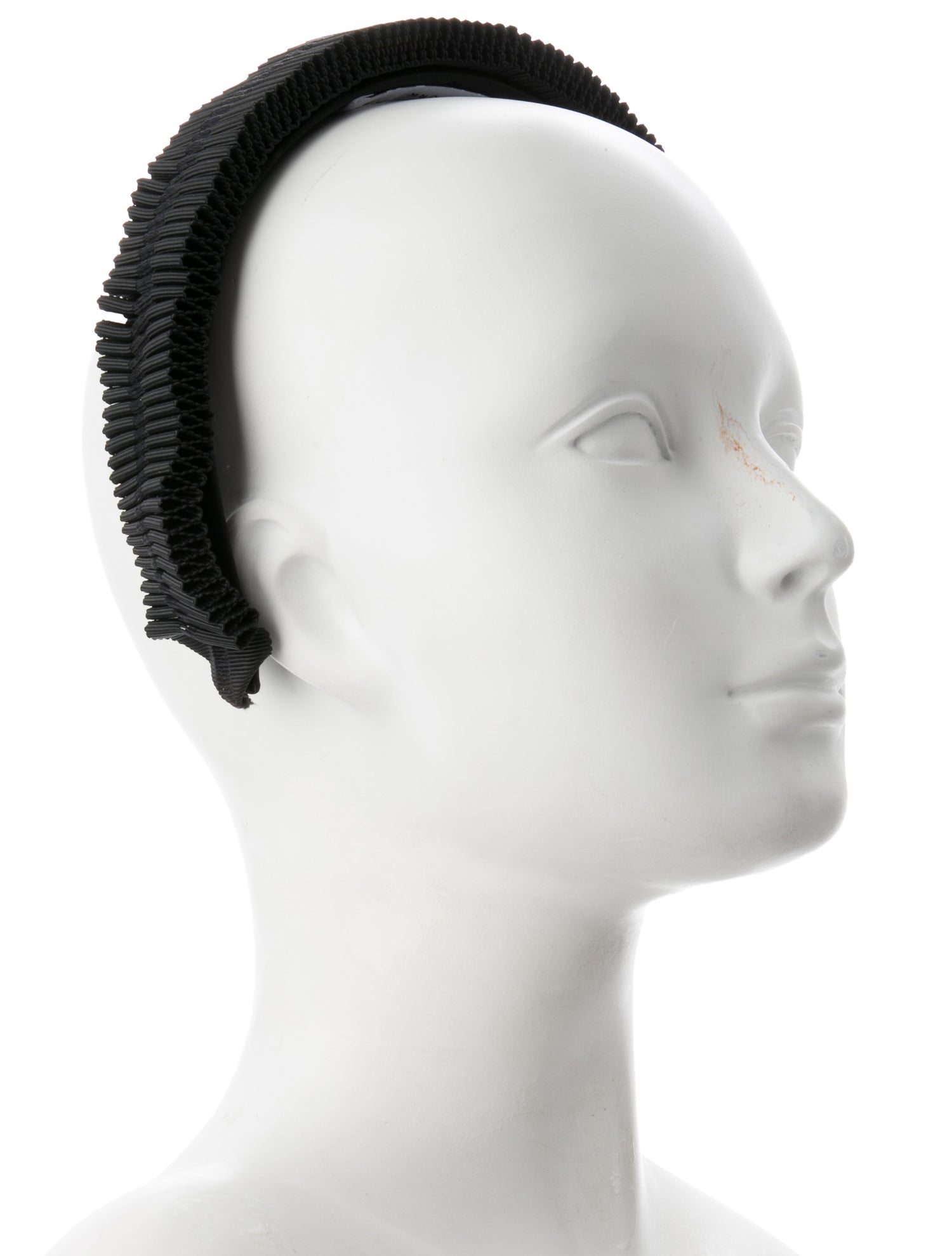 Eugenia Kim Black Pleated Accordion Style Headband