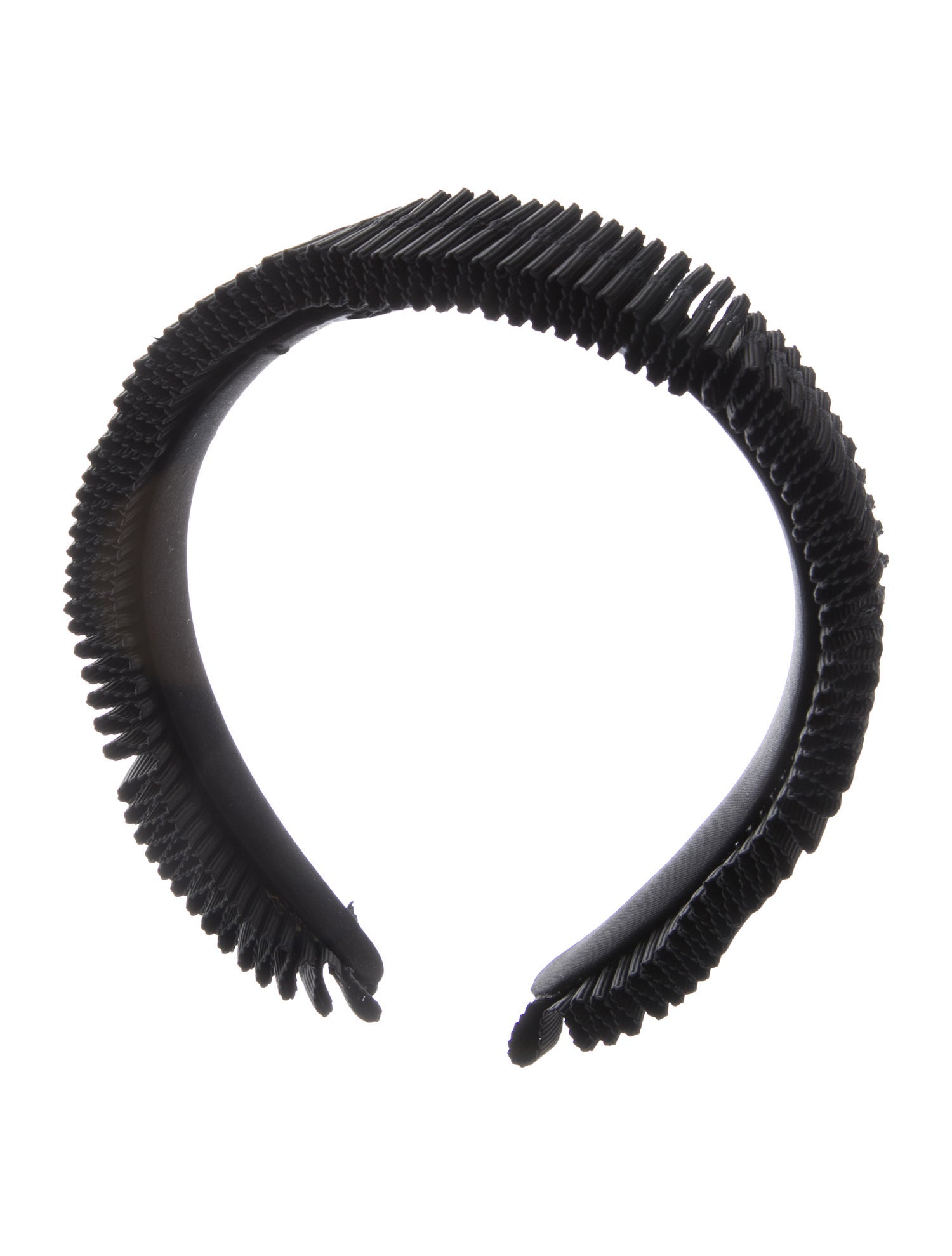 Eugenia Kim Black Pleated Accordion Style Headband