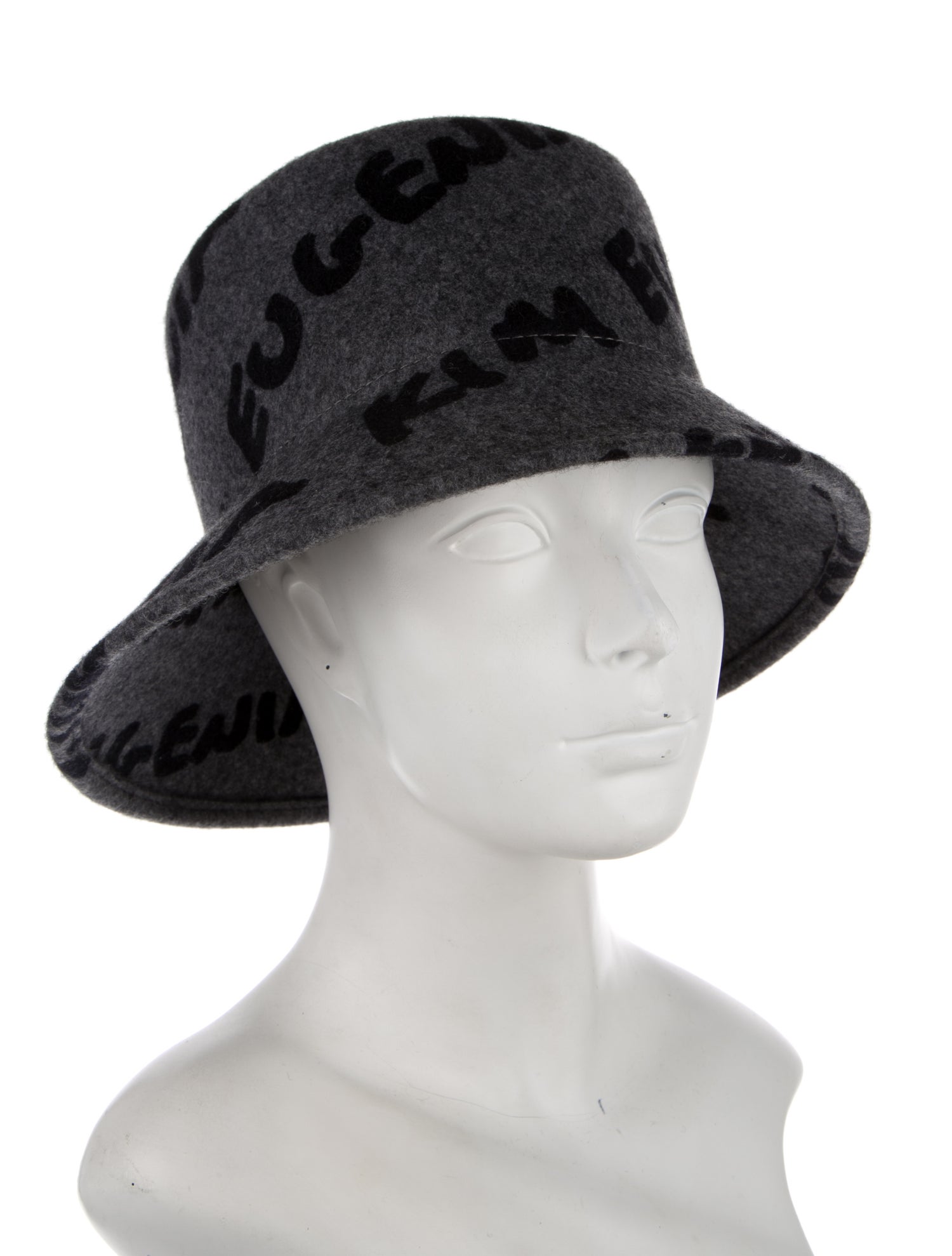 Eugenia Kim Wool Logo Bucket Hat.