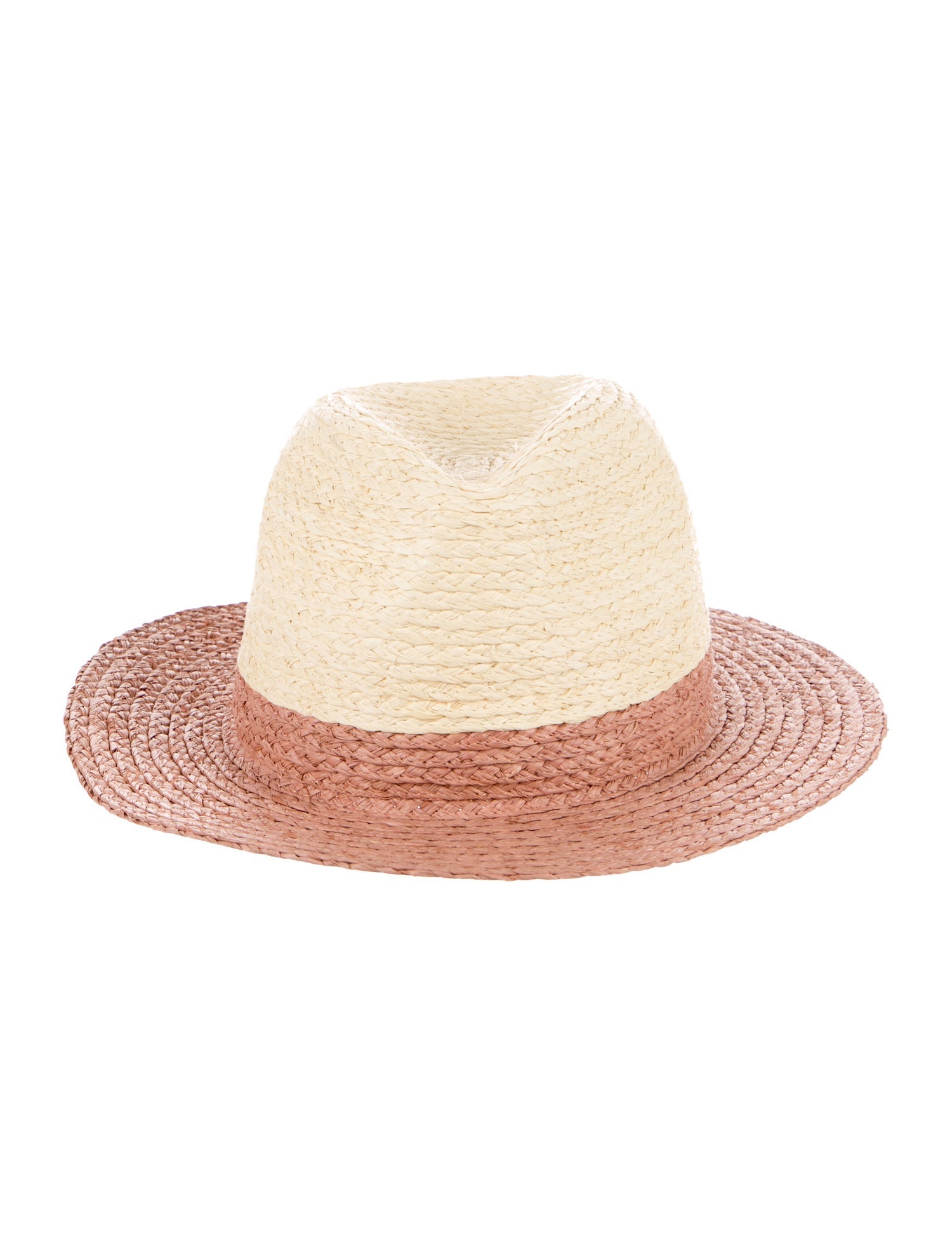 Eugenia Kim Pattern Print Straw Fedora Hat w/Tags