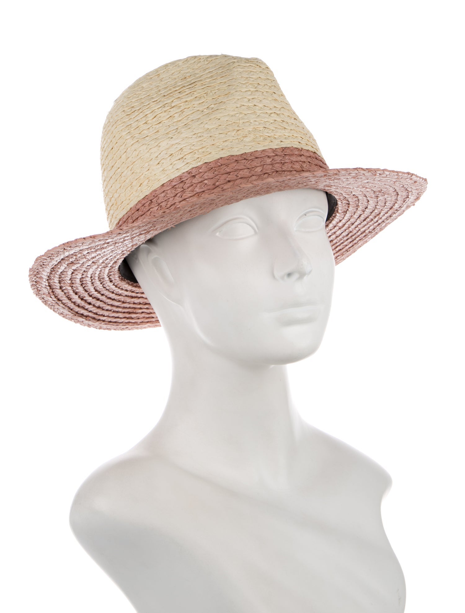 Eugenia Kim Pattern Print Straw Fedora Hat w/Tags