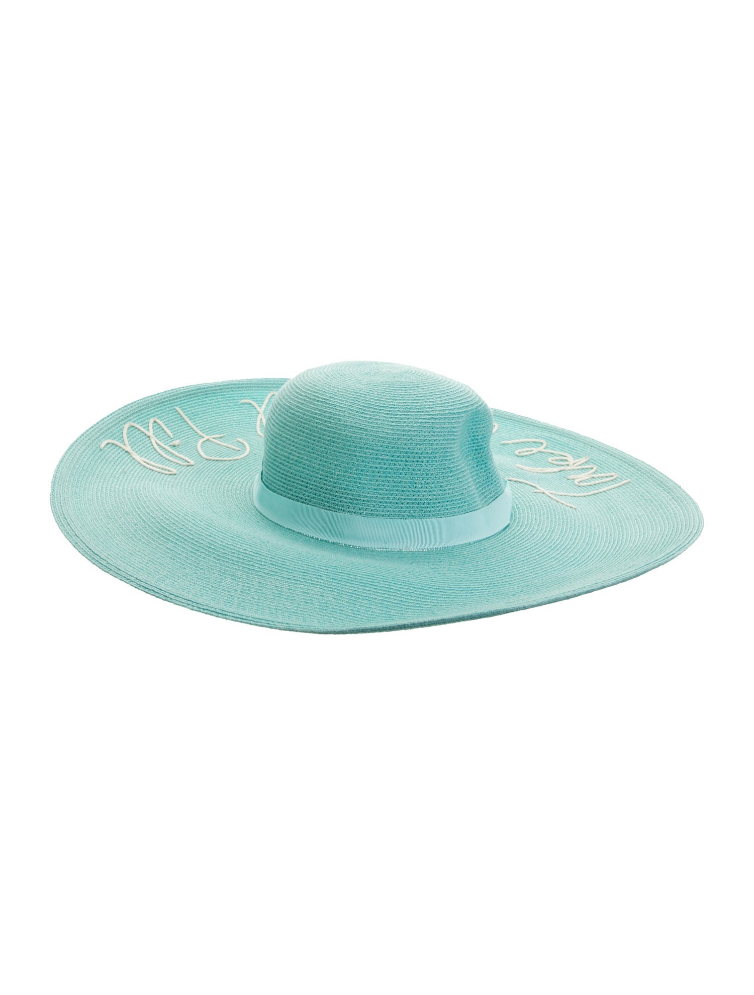 Eugenia Kim Aqua Straw Sun Hat w/Tags