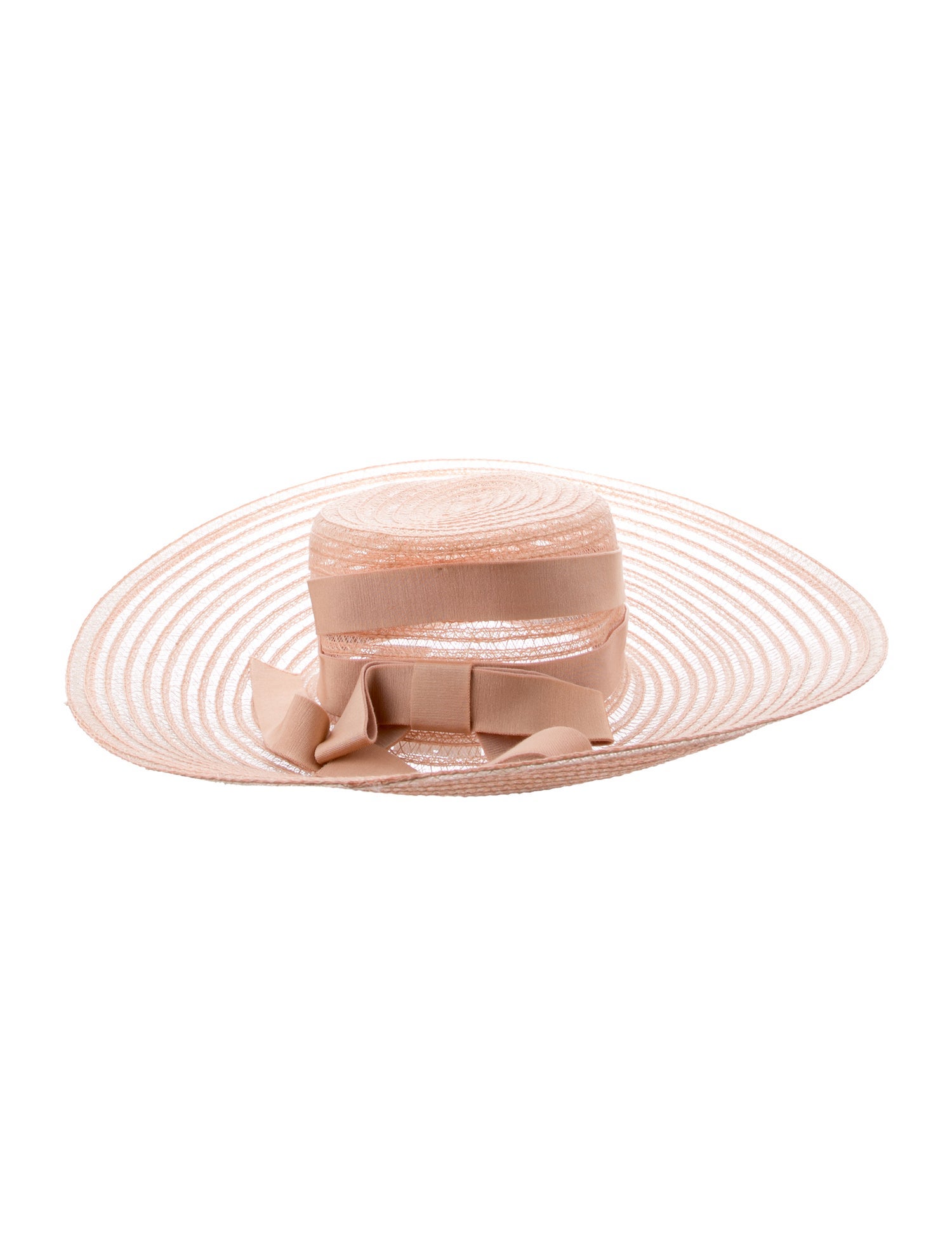 Eugenia Kim Blush Pink Wide brim Sun Hat With Open Weave Design