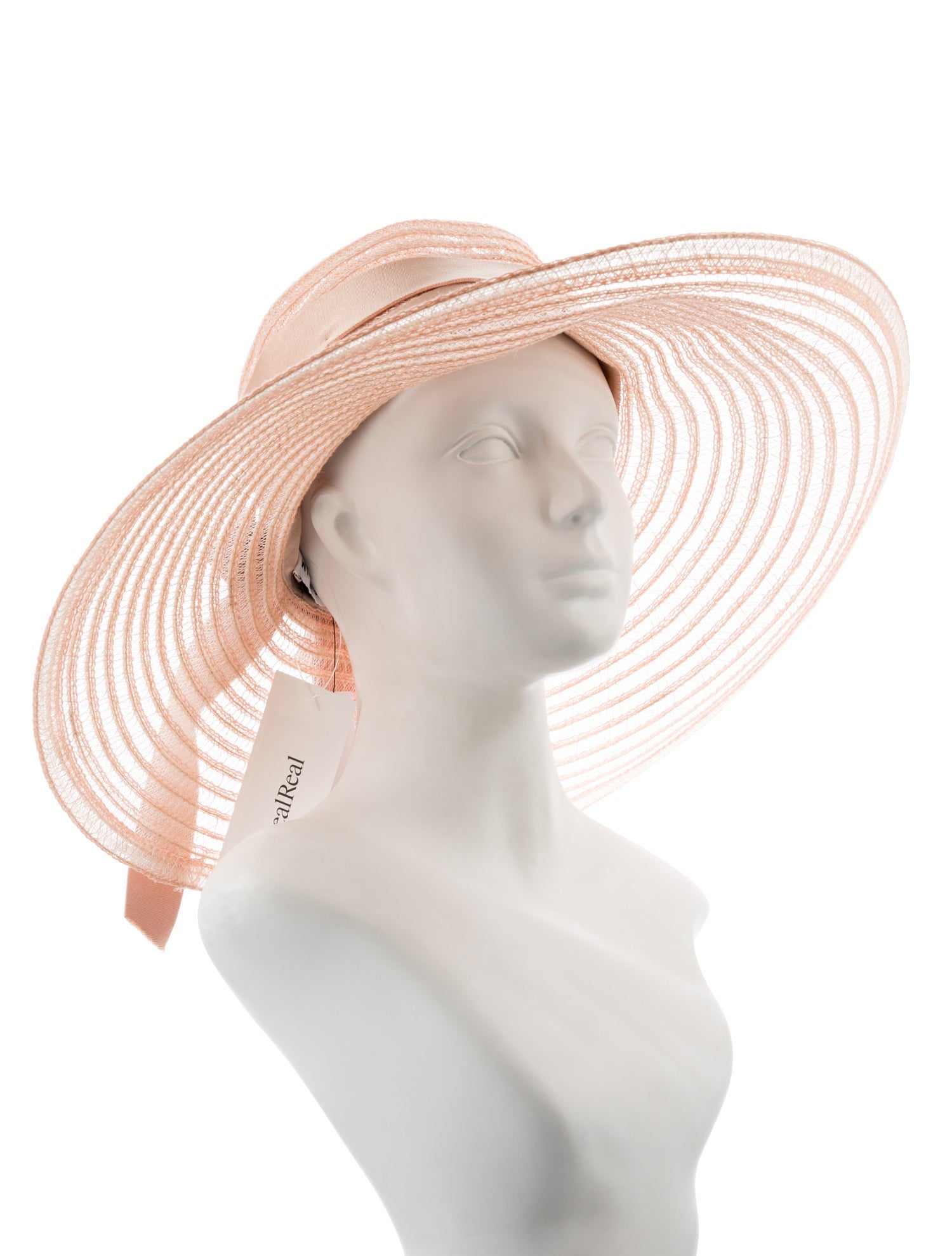 Eugenia Kim Blush Pink Wide brim Sun Hat With Open Weave Design