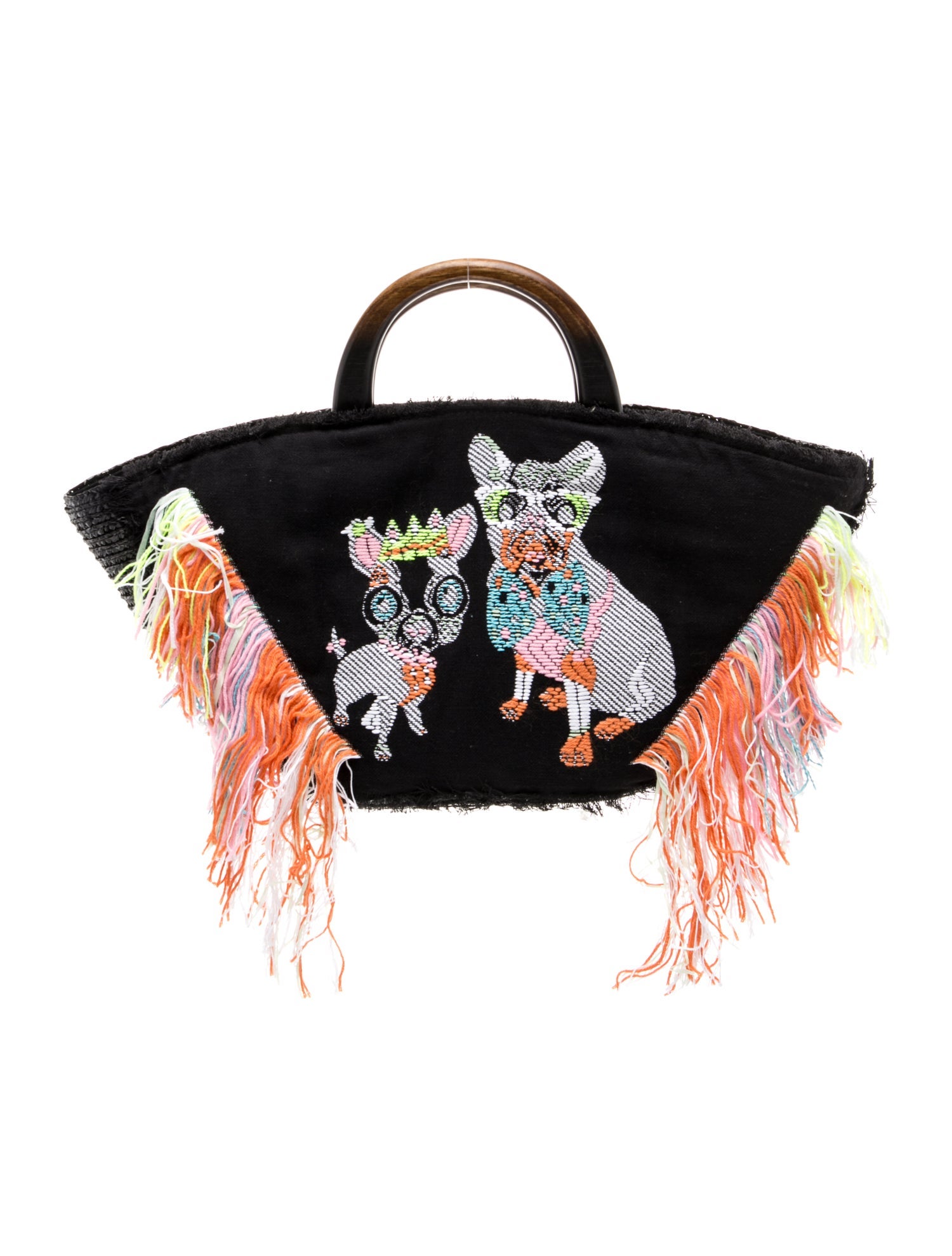 Eugenia Kim Raffia Top Handle Bag