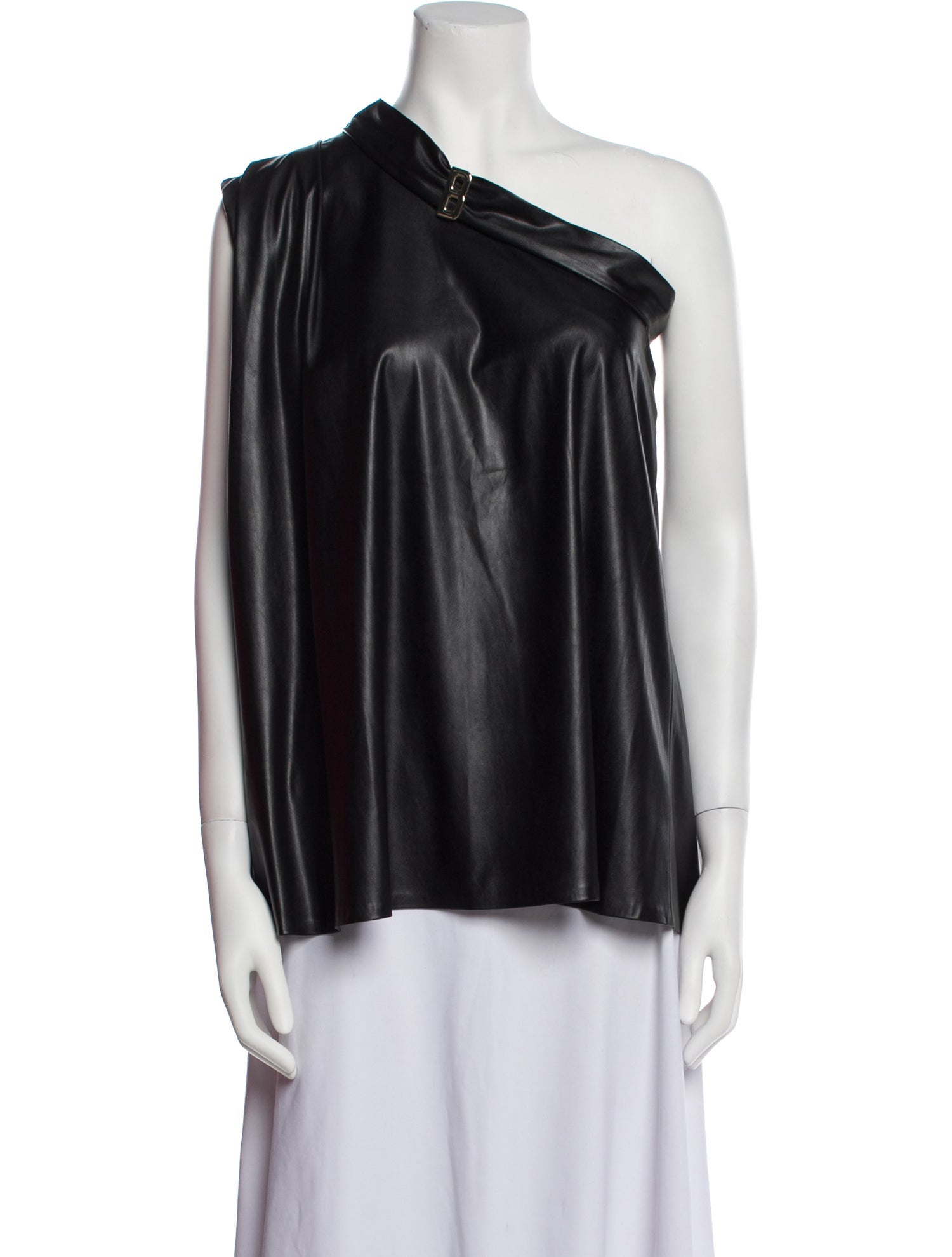 Eureka By Babylon Silk One-Shoulder Blouse w/ Tags