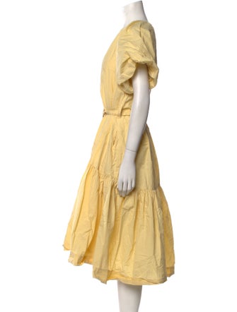 Eudon Choi Crew Neck Midi Length Dress