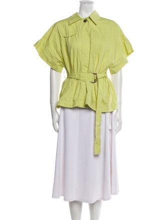 Eudon Choi Short Sleeve Button-Up Top