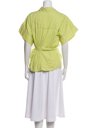 Eudon Choi Short Sleeve Button-Up Top