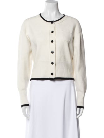 Eudon Choi Scoop Neck Long Sleeve Crop Top