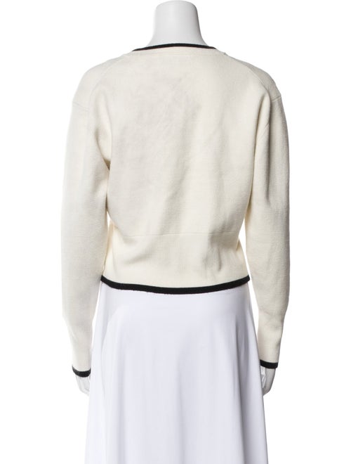 Eudon Choi Scoop Neck Long Sleeve Crop Top