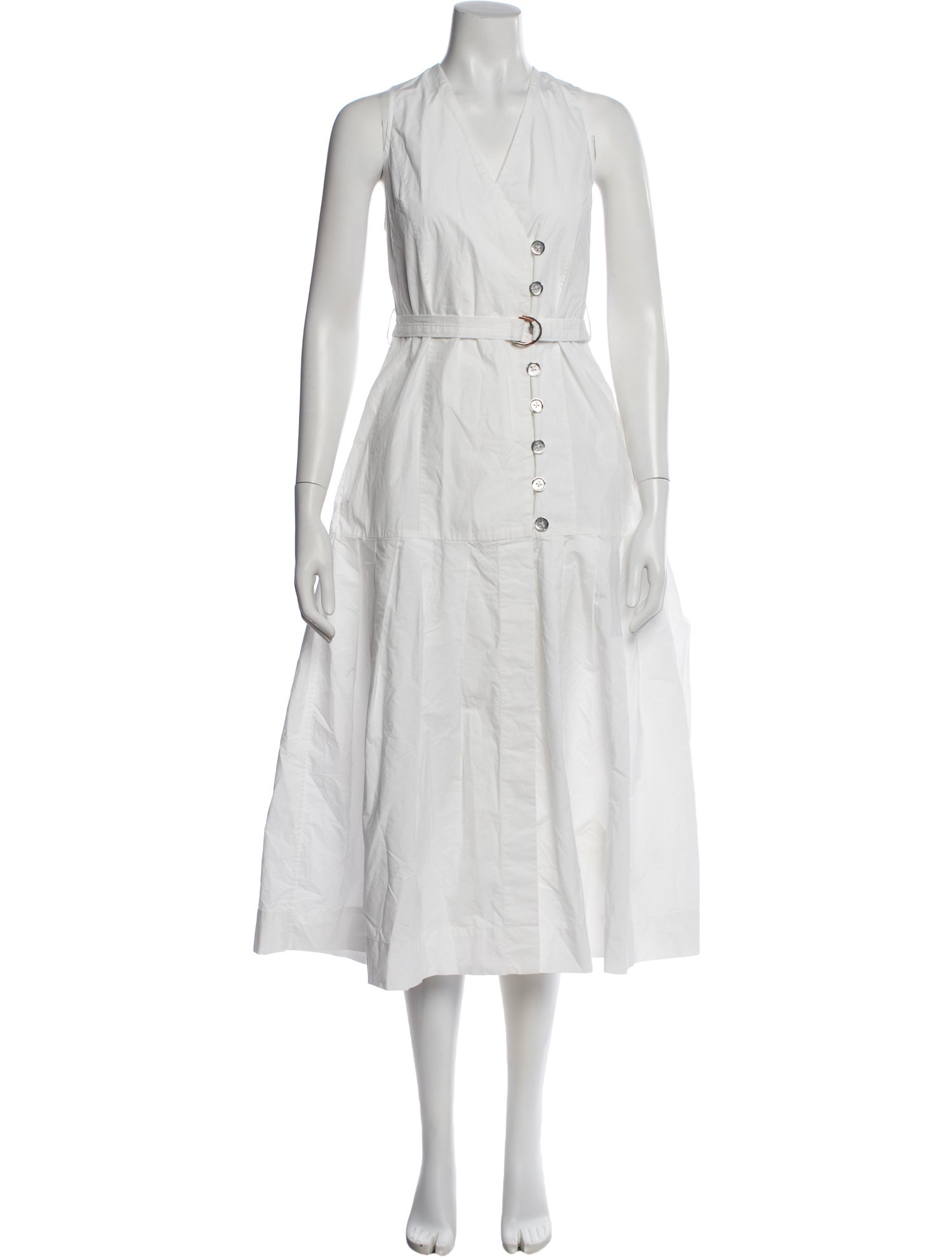 Eudon Choi V-Neck Long Dress